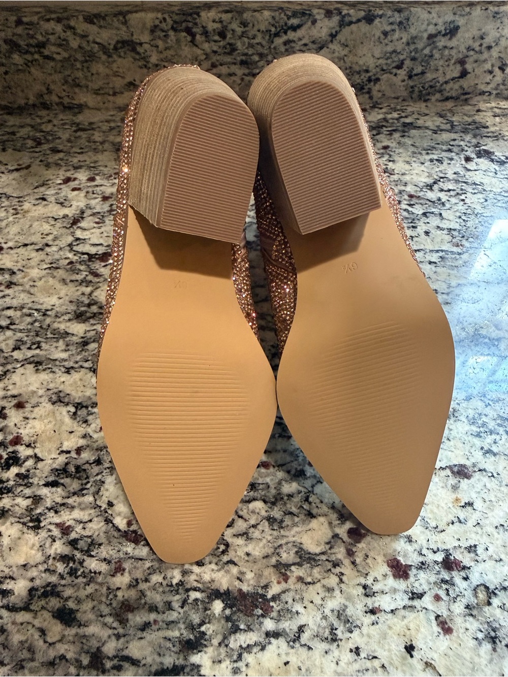 Matisse Champagne Rhinestone Booties 6.5 - Picture 6 of 10